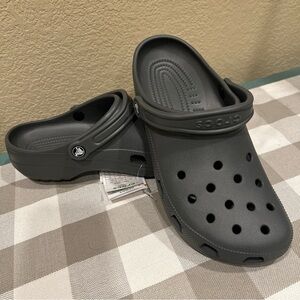 CROCS Charcoal Clogs NWT